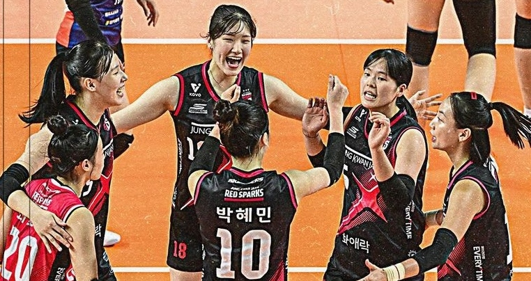 Red Sparks gagal meraih kemenangan dalam laga terakhir grup B Kovo Cup 2024 atas wakil Jepang, Aranmare Yamagata (ig red_sparks)