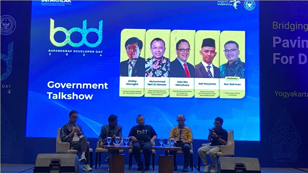 Sesi diskusi panel pemerintah dalam acara BDD di Yogyakarta