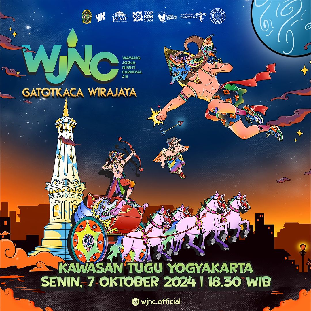 Wayang Jogja Night Carnival #9 di kawasan Tugu Jogja.