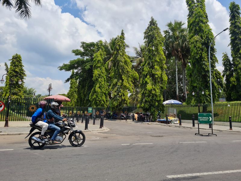 DITUTUP: Akses masuk dari pintu 2 kompleks Candi Borobudur ditutup per Selasa (8/10/2024) karena ada perubahan alur kunjungan baru.