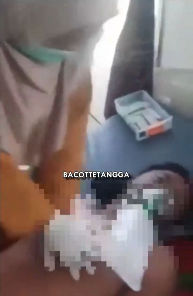 Situasi saat keluarga pasien mengamuk.