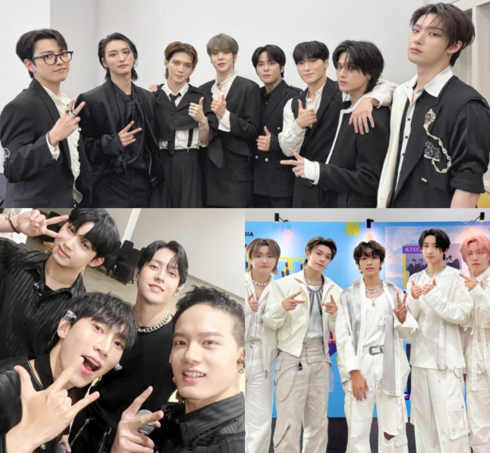 ATEEZ, BTOB, dan Boy Story. Sumber: Official Twitter dari ATEEZ, BTOB, dan Boy Story