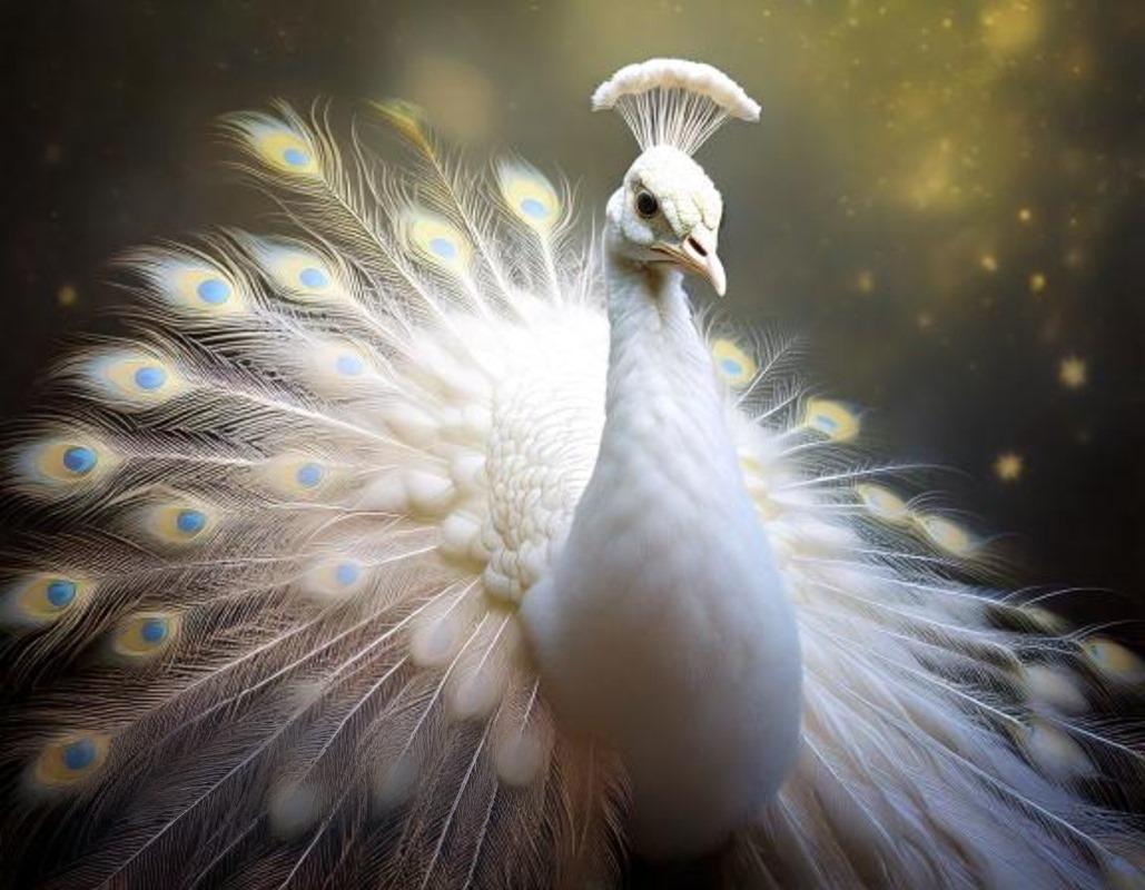 Burung Merak Putih. Sumber: (AI/https://firefly.adobe.com)