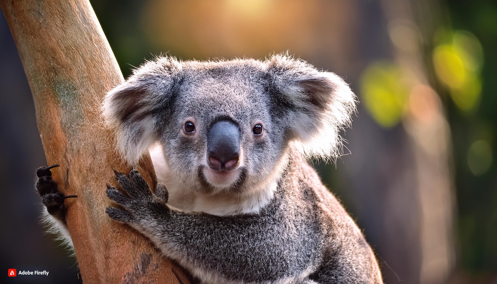 Ilustrasi Keunikan koala yang Memiliki Hidung Besar. (AI/ Adobe Frefly)