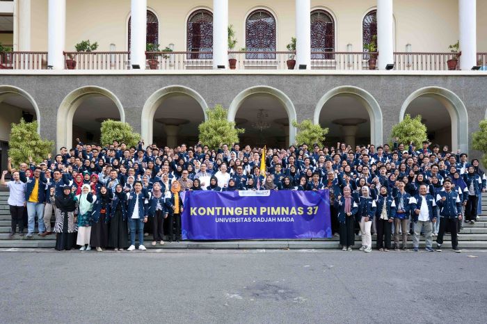 SIAP BERKOMPETISI: Tim mahasiswa UGM yang akan berkompetisi pada Pekan Ilmiah Mahasiswa Nasional (Pimnas) ke-37 di Universitas Airlangga, Surabaya.