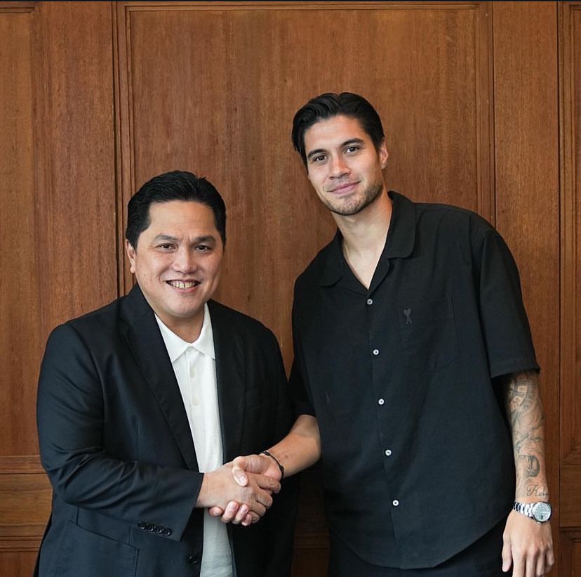 Erick Thohir dan Kevin Diks Bakarbessy.