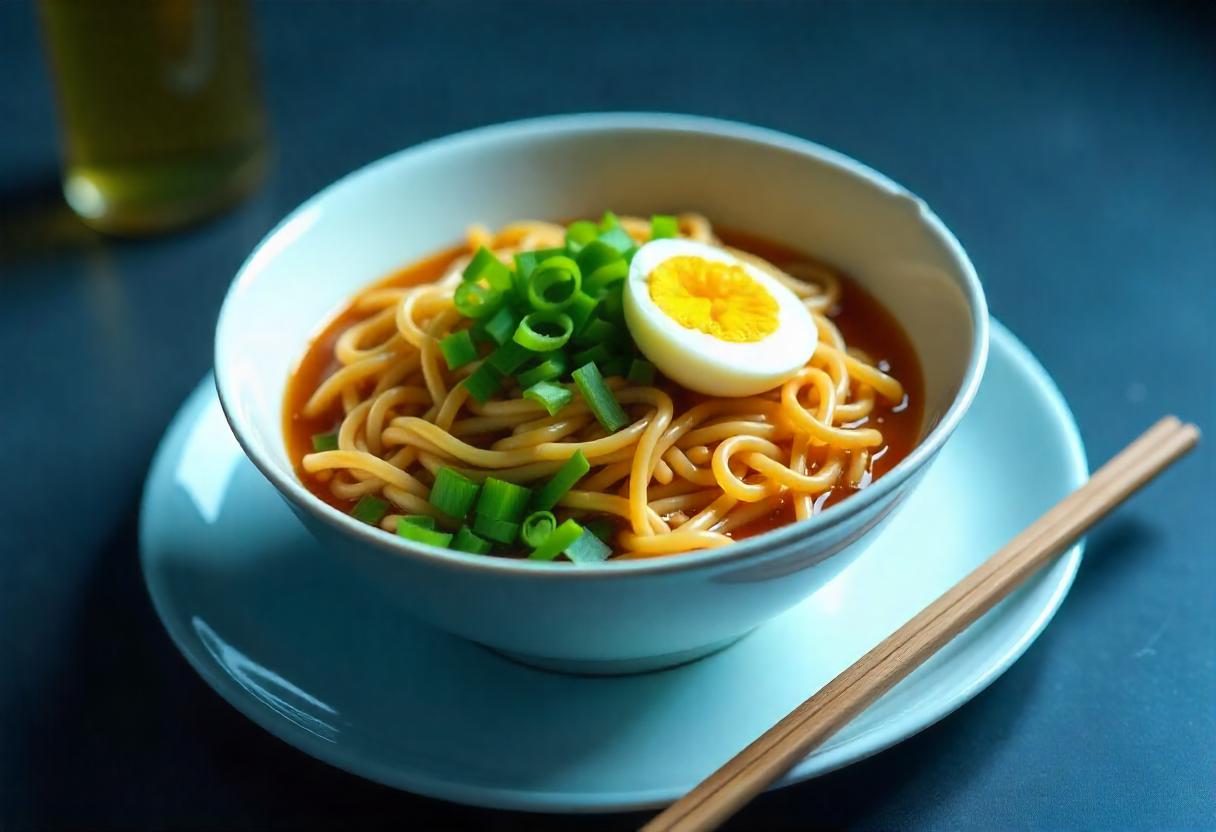 Ilustrasi Semangkok Mie Instan yang Siap disajikan.  (AI/Freepik.com)