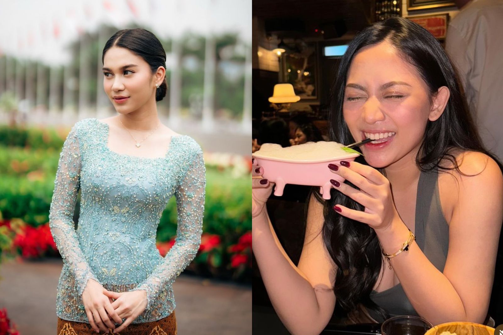 Foto Azizah Salsha dan Rachel Venya.