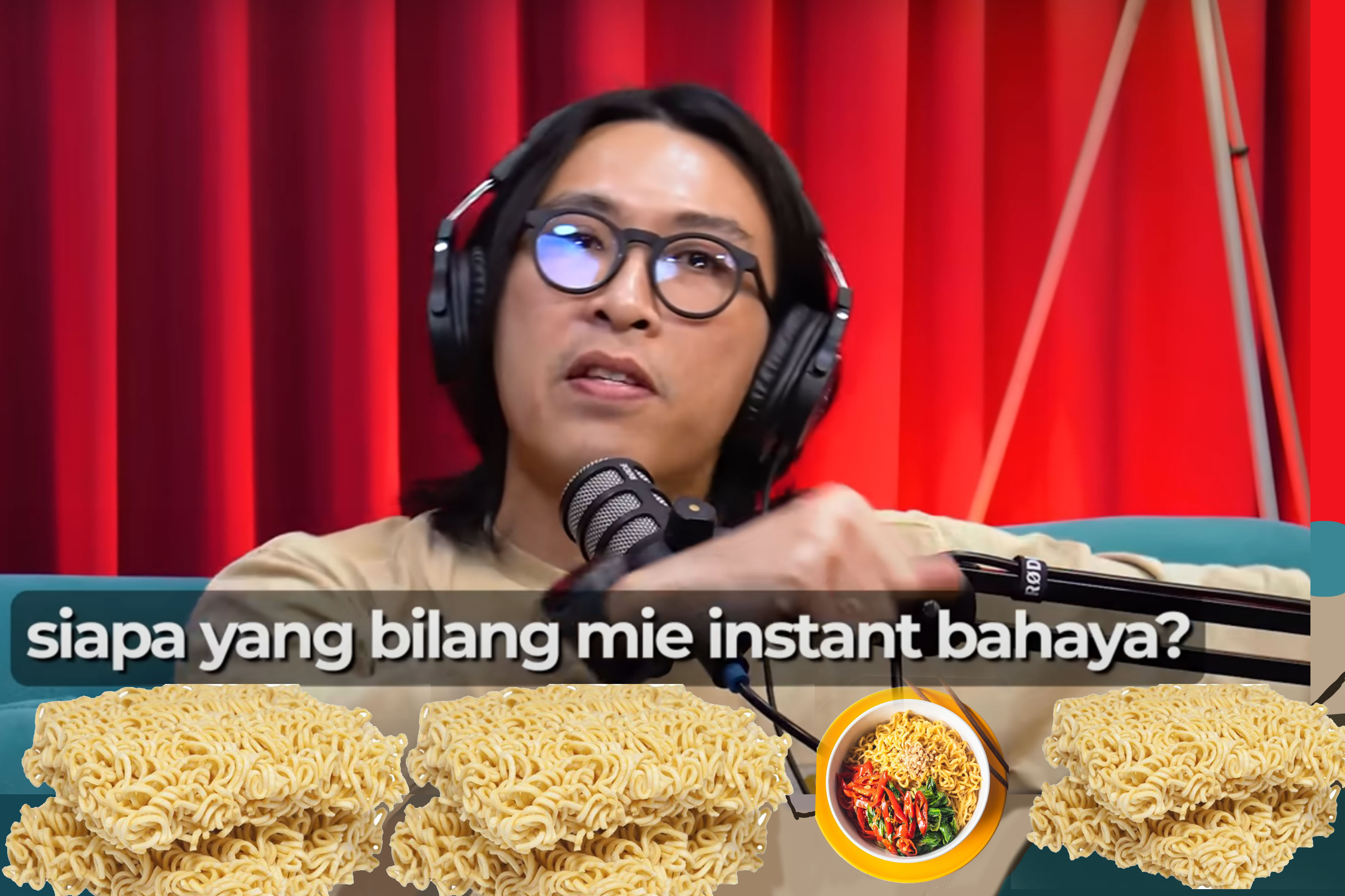 Pandangan Dokter Tirta mengenai keamanan dan nutrisi mie instan.