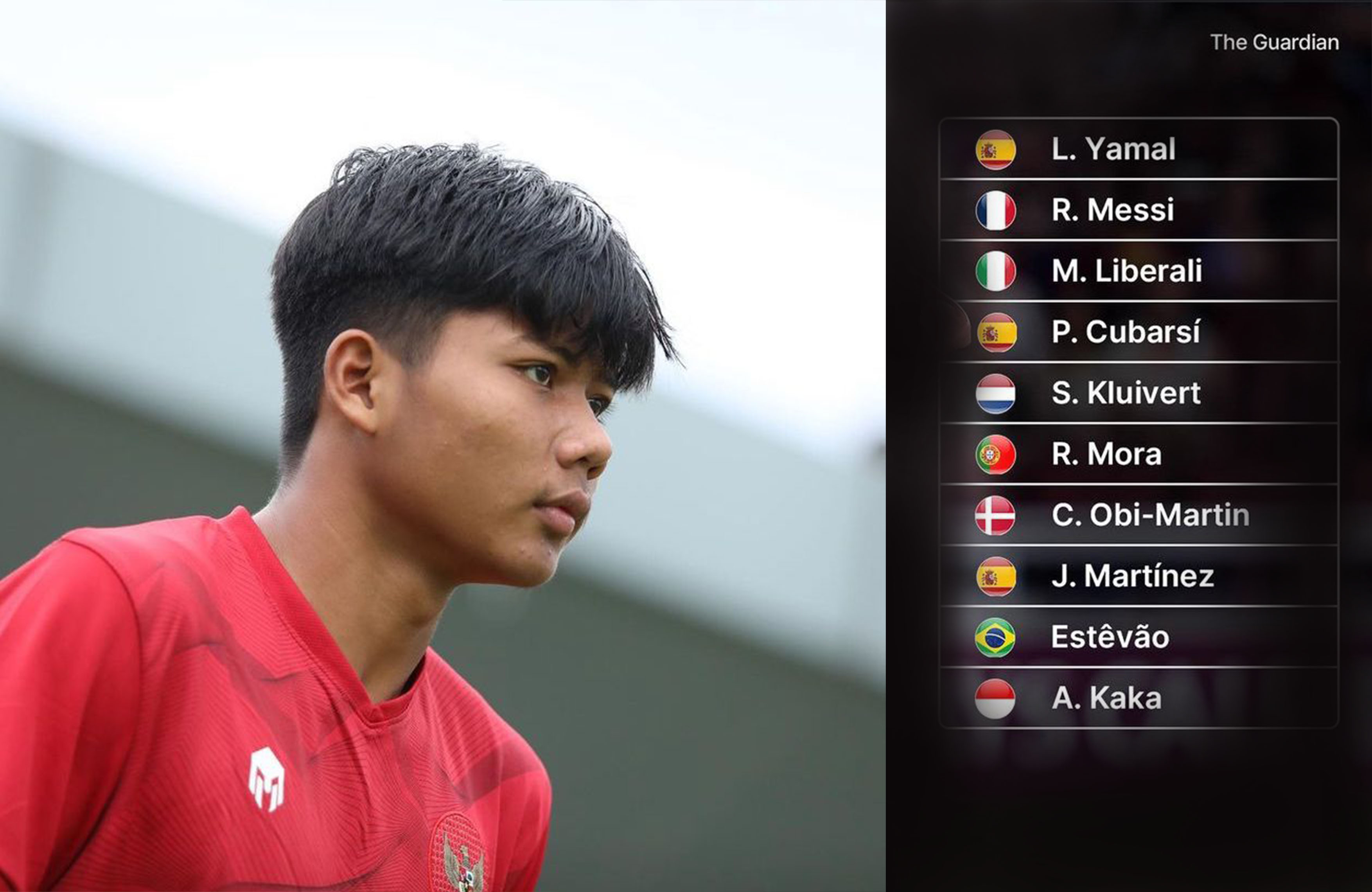 Pesepak bola Arkhan Kaka.