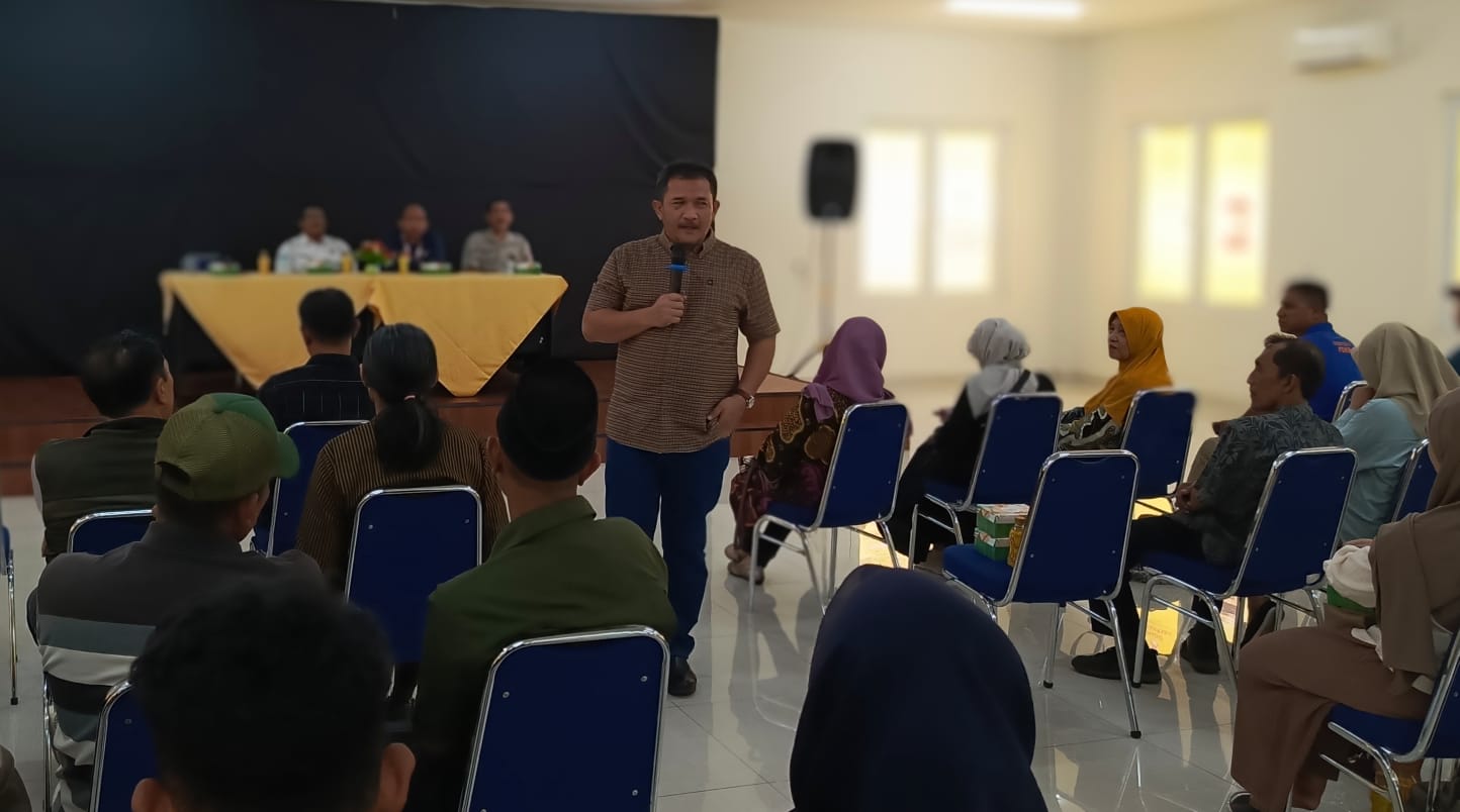 Eko Suwanto saat berdialog  bersama komponen relawan forum penanggulangan bencana di Giwangan dan Sorosutan Umbulharjo Yogyakarta, Selasa (15/10/2024).