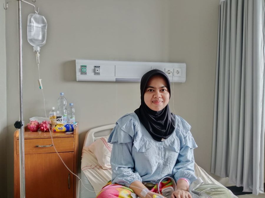 Ratna Kartika Sari pasien yang mendapatkan manfaat dari BPJS Kesehatan