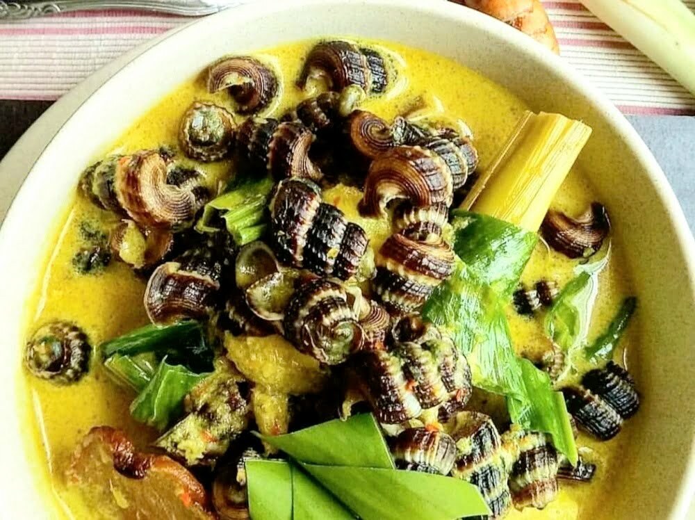 Kelezatan gulai siput.