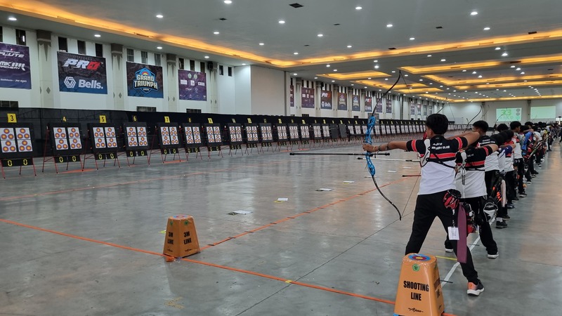 Para pemanah dari 8 negara mengikuti gelaran The Grand Triumph: International Indoor Archery Championship yang berlangsung di Jogja Expo Center (JEC).