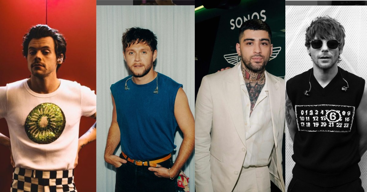 Mantan Anggota One Direction, Harry Styles, Niall Horan, Zayn Malik, dan Louis Tomlinson.