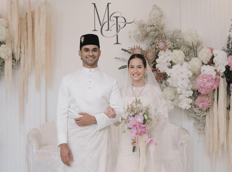 Pernikahan Pevita Pearce dengan Mirzan Meer.