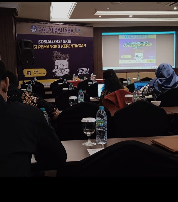 Balai Bahasa Provinsi Daerah Istimewa Yogyakarta (DIY) menggelar sosialisasi dan tes UKBI (Uji Kemahiran Bahasa Indonesia) bagi pemangku kepentingan, Jumat  (18/10/2024)