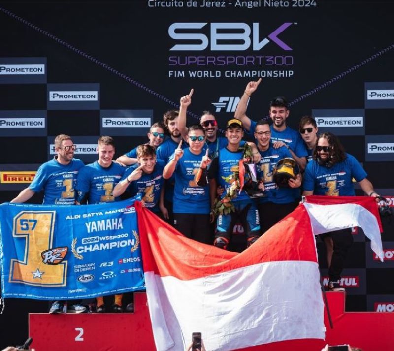 Aldi Satya Mahendra, warga Bantul DIY raih prestasi gemilang di ajang balap motor dunia.