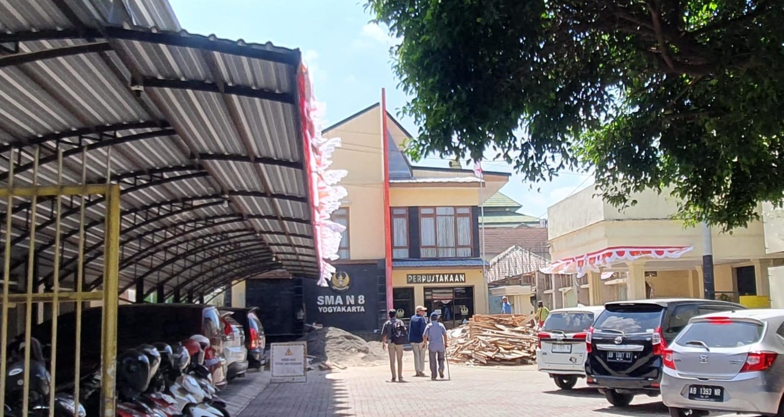 Suasana di SMAN 8 Jogjakarta.