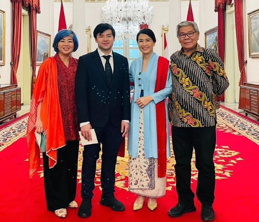 Veronica Tan saat menghadiri pelantikan Wakil Menteri Kabinet Merah Putih.
