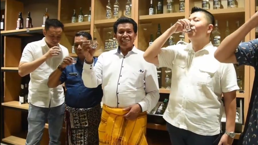 Tangkapan layar peluncuran produk miras