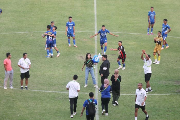 PSIM Jogja menang telak 3-0 atas tamunya Persekat Tegal di Stadion Mandala Krida Minggu (27/10/2024).