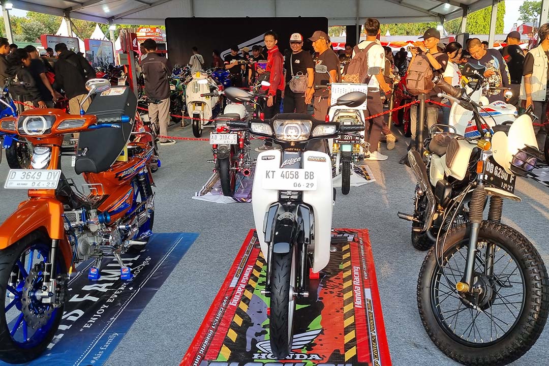 Ribuan bikers dari berbagai daerah di Indonesia berkumpul dalam gelaran Honda Bikers Day 2024 di Dodiklatpur Kodam IV Diponegoro, Klaten.