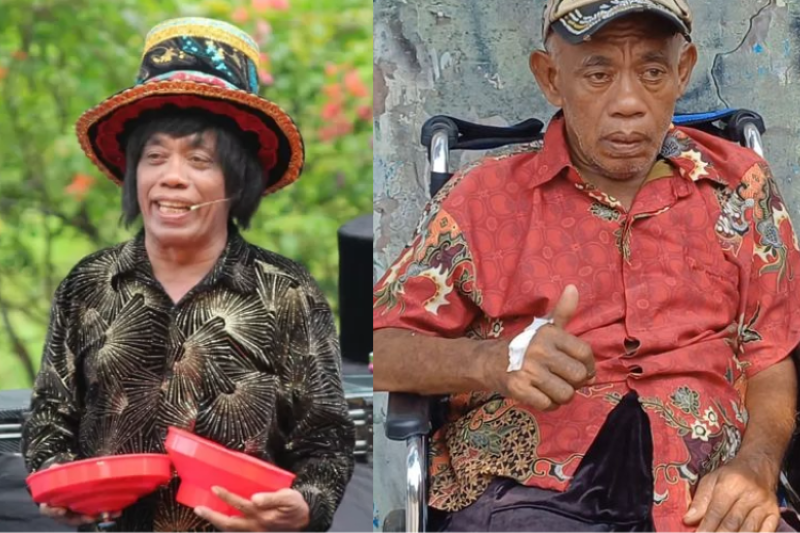 Kondisi memprihatinkan Pesulap Pak Tarno menjadi penjual mainan dengan kondisi stroke.