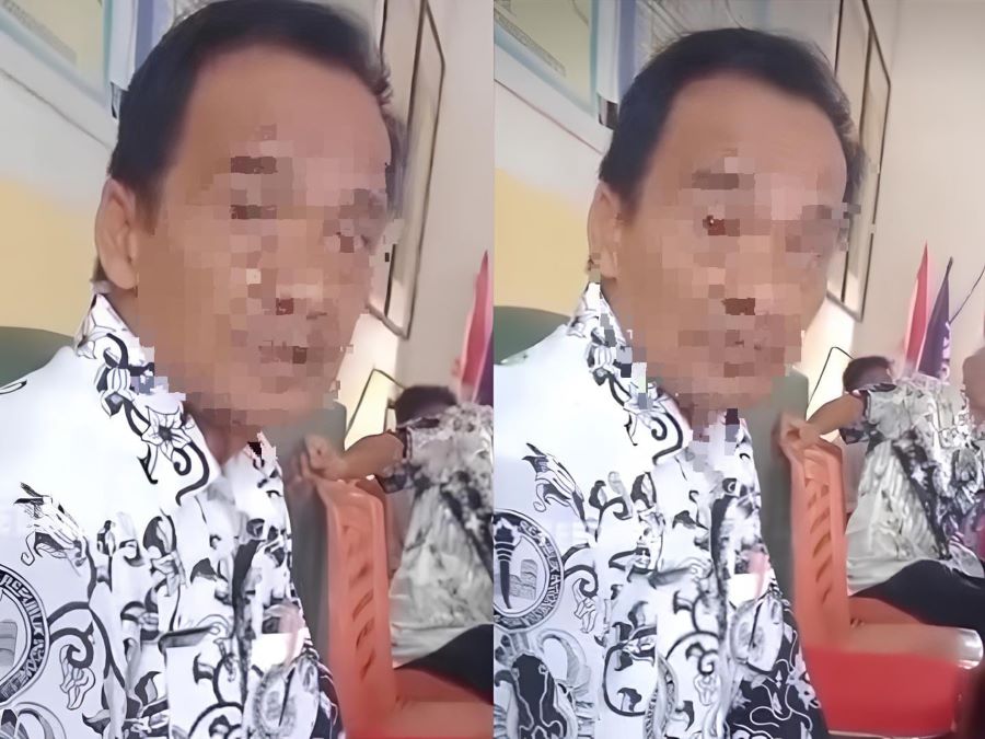 Guru Agama di SD Negeri 1 Towea inisial AS yang menjadi tersangka usai memukul muridnya dengan sapu lidi.