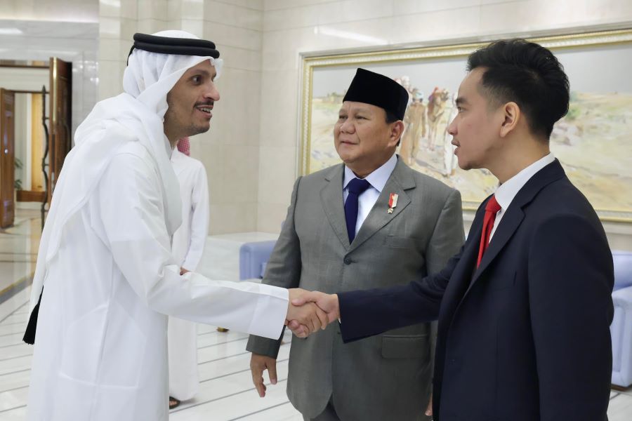Prabowo dan Gibran Bertemu Emir Qatar.