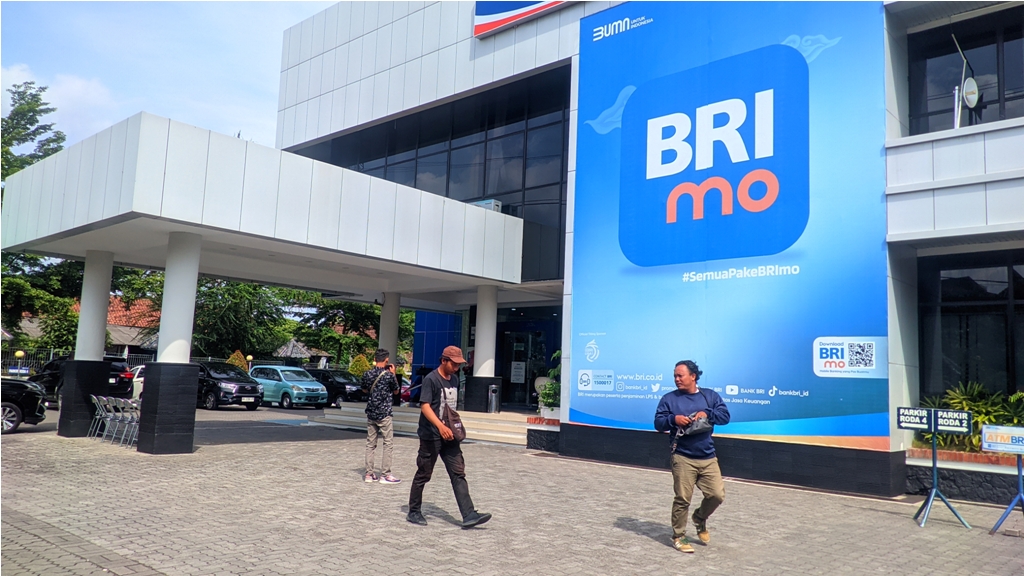 Kantor Cabang BRI Wonosari, Kabupaten Gunungkidul, Kamis (31/10).