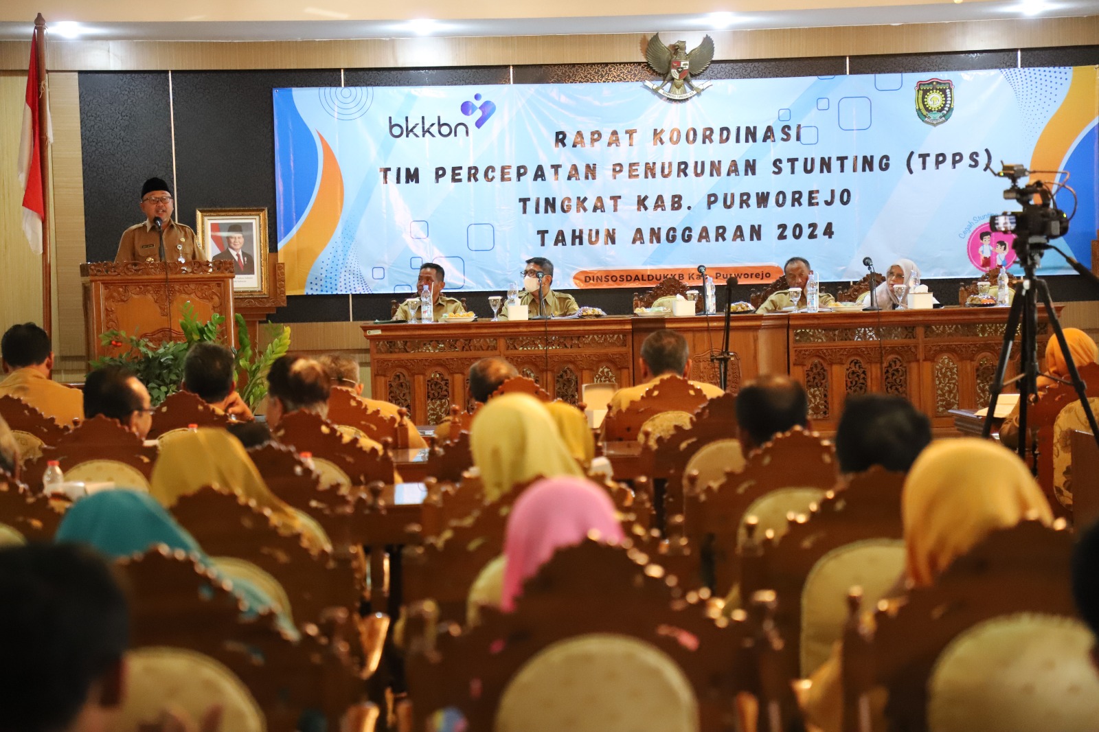 Rakor rutin TPPS tingkat Kabupaten Purworejo untuk membahas penanganan stunting.