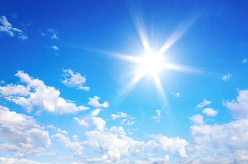 ilustrasi panas terik