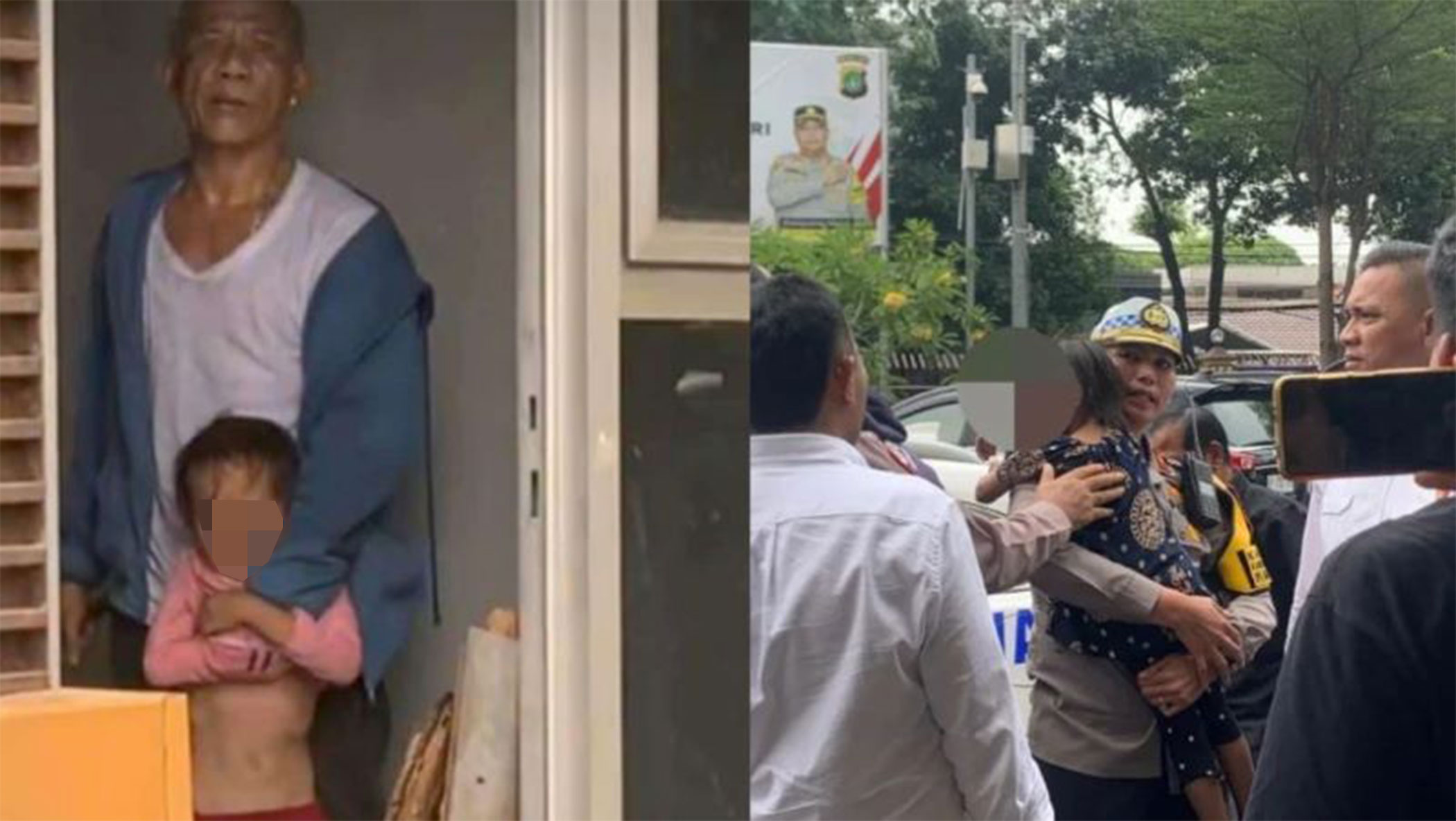 Penyanderaan yang dilakukan Indara Jaya (54) terhadap ZP (5).