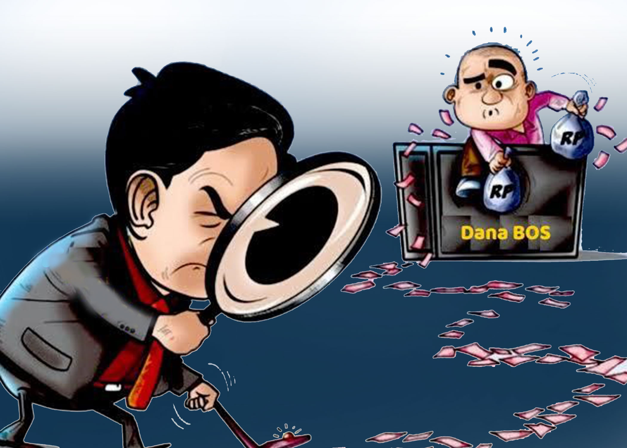 Ilustrasi penyelewengan dana bos.
