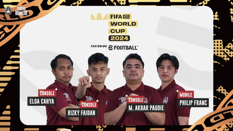 Empat pemain bakal menjadi wakil Indonesia di ajang FIFA e World Cup 2024