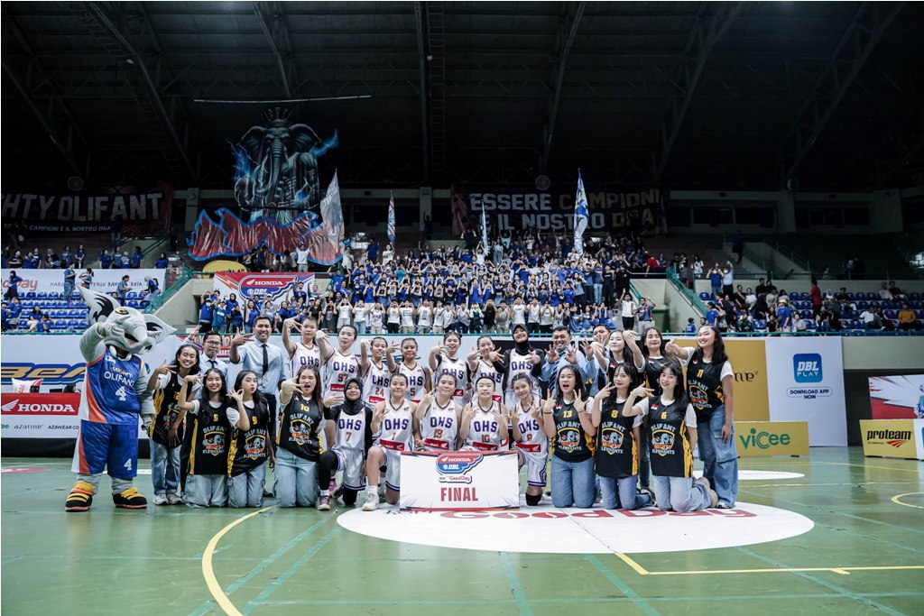 Tim bola basket putri SMA Olifant Jogja berhasil melaju ke babak Final Party Honda DBL with Kopi Good Day 2024 D.I. Jogjakarta