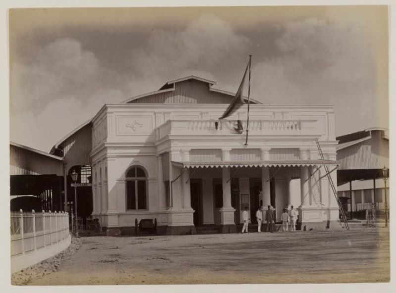Stasiun Tugu Yogyaakarta pada tTahun 1890.