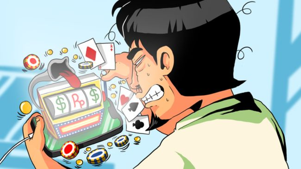 Ilustrasi Judi Online.