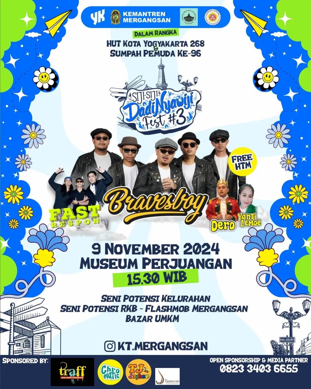 Bravesboy Siap Meriahkan Acara &ldquo;Siji-Siji Dadi Nyawiji Fest #3&rdquo; di Museum Perjuangan Yogyakarta.
