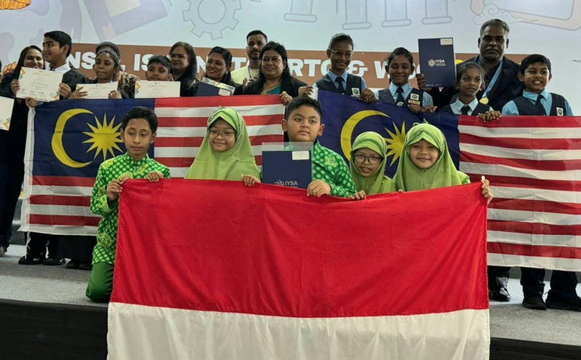 PRESTASI - SD Muhammadiyah Sapen, meraih medali emas dan perak dalam ajang riset sains Internasional ISIF IYSA 2024 di Denpasar, Bali  (Doc SD Muh Sapen Jogja untuk Radar Jogja)