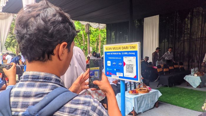 LAUNCHING: Peresmian sistem E-Ticketing di TPR Baron, Kemadang, Tanjungsari, Gunungkidul Rabu (13/11).