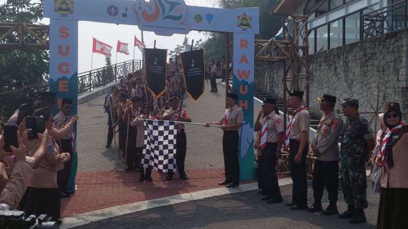 MENGEMBARA: Ratusan Pramuka Panegak mengikuti Jelitaku 2024.&nbsp;