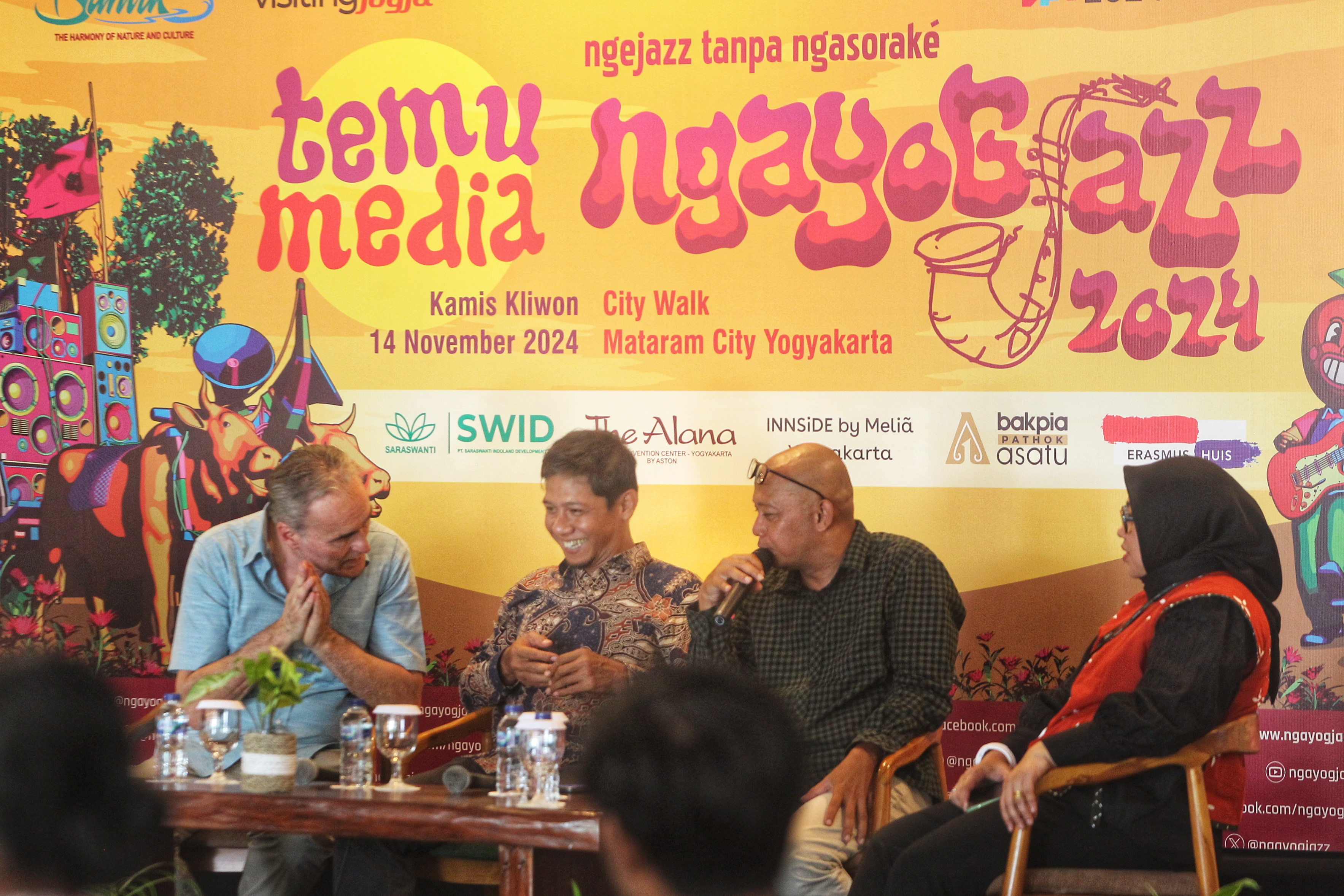 Temu media ajang Ngayogjazz 2024 di Citywalk-Mataram City, Kamis (14/11)