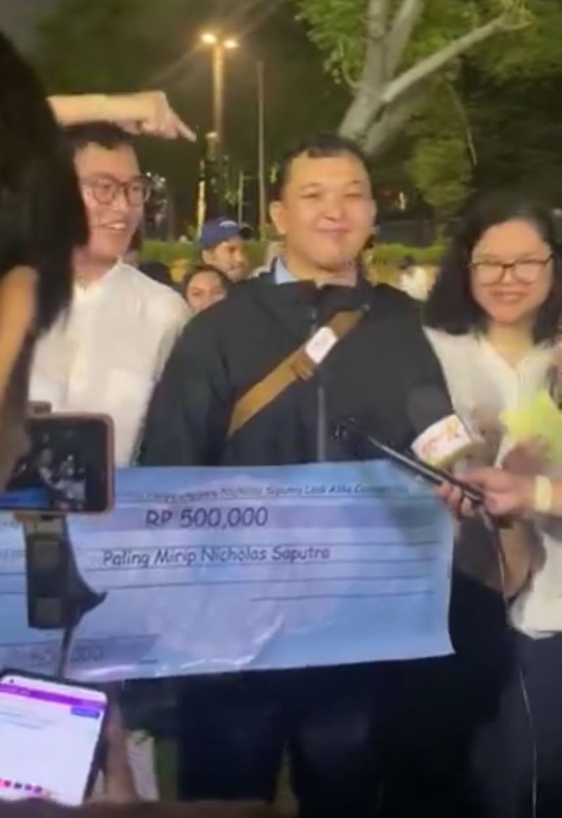 Pemenang Kontes Mirip Nicholas Saputra.