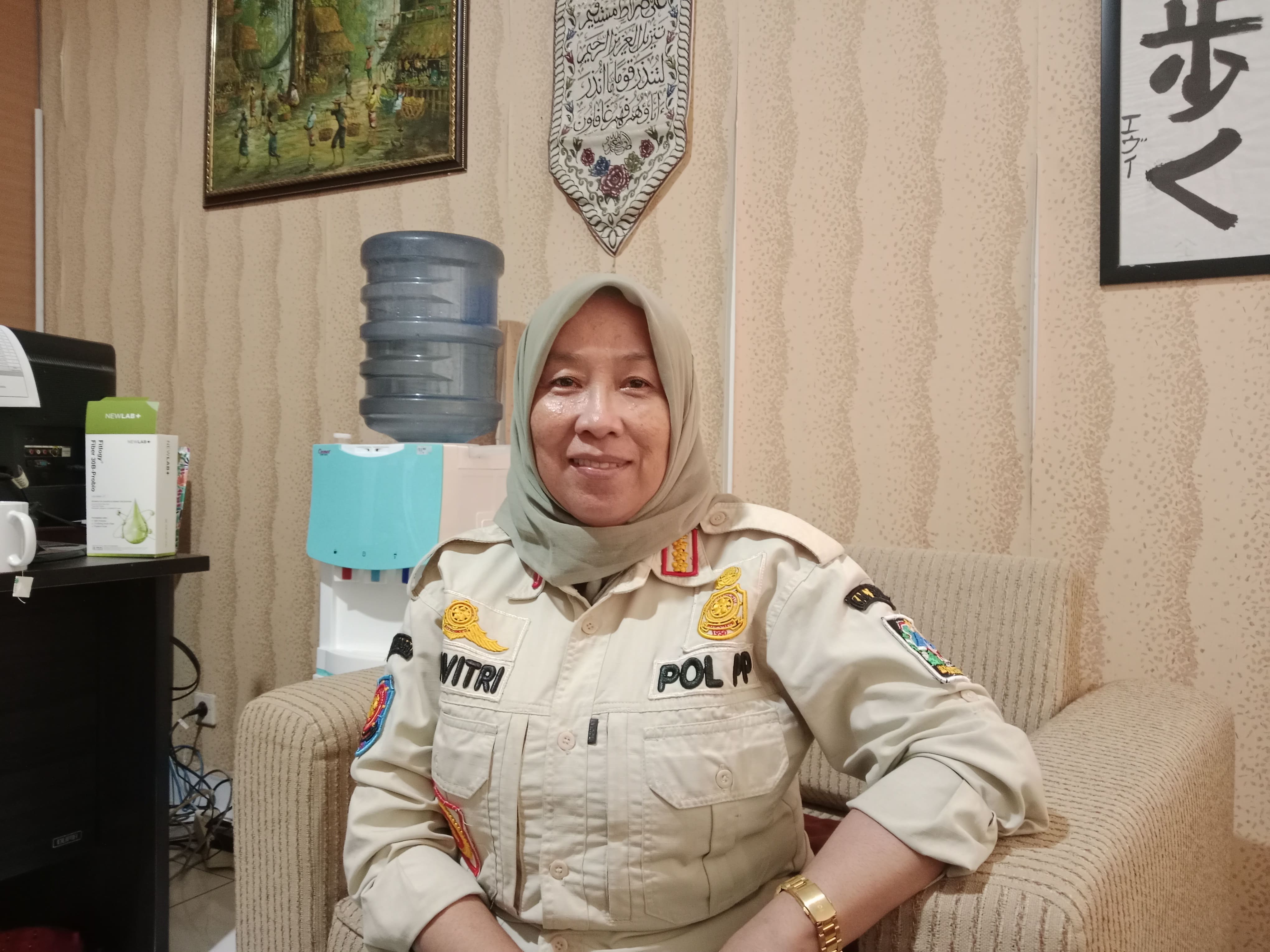 Kepala Satpol PP Sleman Shavitri Nurmala Dewi