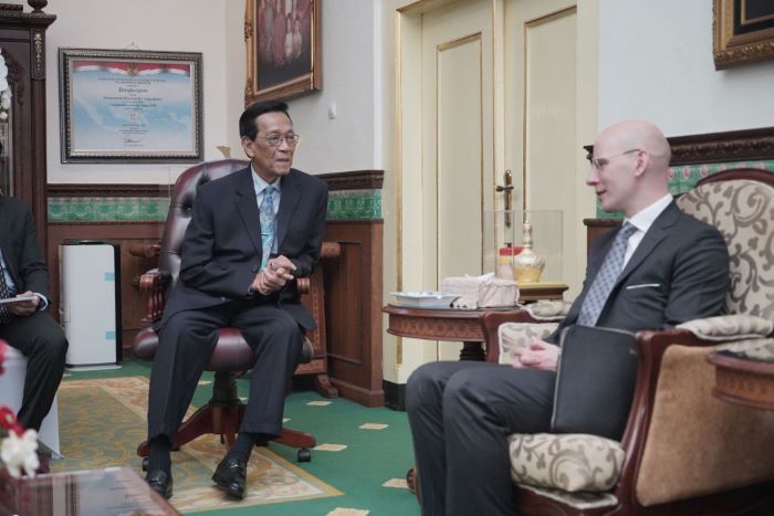 TIGA BIDANG: Dubes Slovenia Marko Ham saat bertemu dengan Gubernur Hamengku Buwono X  di Gedhong Wilis, Kompleks Kepatihan, Jogja, Jumat (15/11/2024)