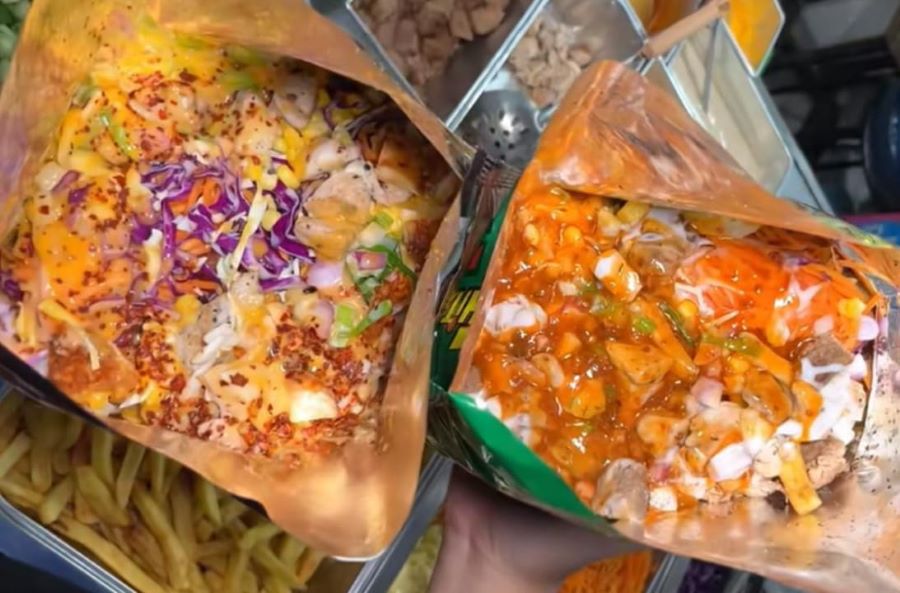 Jajanan cips campur di Bob