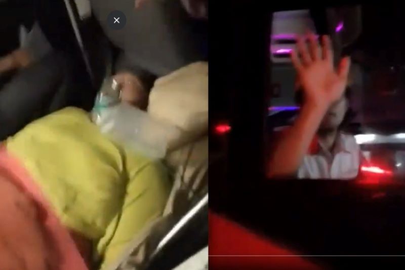 Sebuah bus menghadangi ambulans yang membawa pasien tak sadarkan diri berujung meninggal dunia di Bekasi Timur.