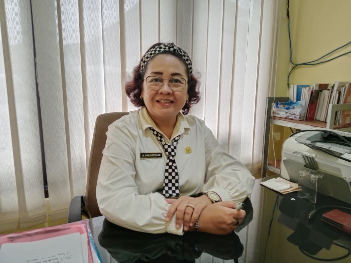 Kepala Bidang Pembinaan dan Pengelolaan Perpustakaan Christiana Rini Puspitasari